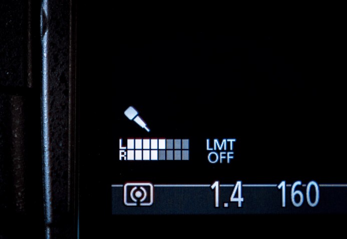 Target block 5 on GH4 audio meters