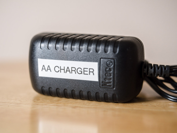 Labels make it easy to find the right AC adapter.
