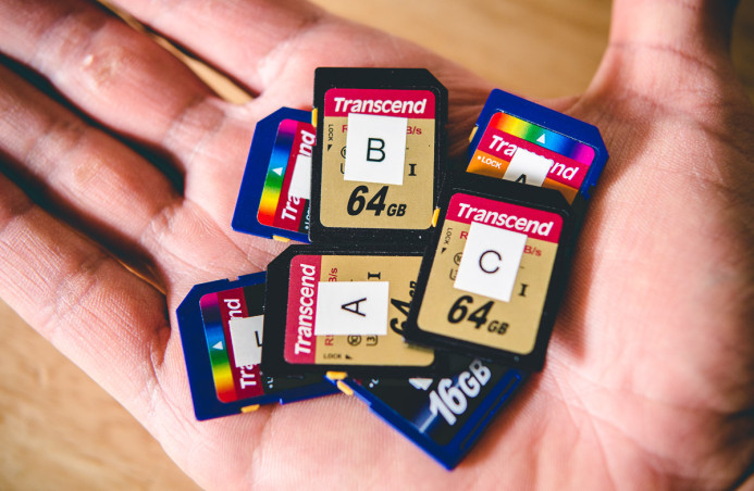 Memory Cards fit a lot of footage in a tiny form-factor