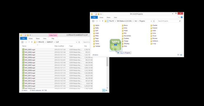 Dragging & dropping files requires pinpoint accuracy