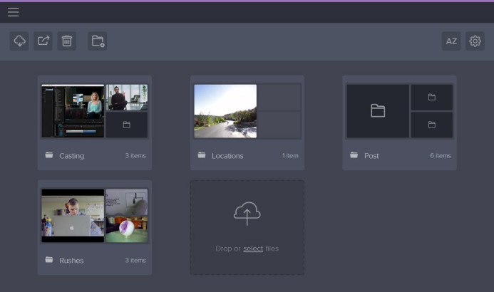 Organize Frame.io projects with folders