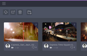 Hover the mouse over a thumbnail to scrub through the video