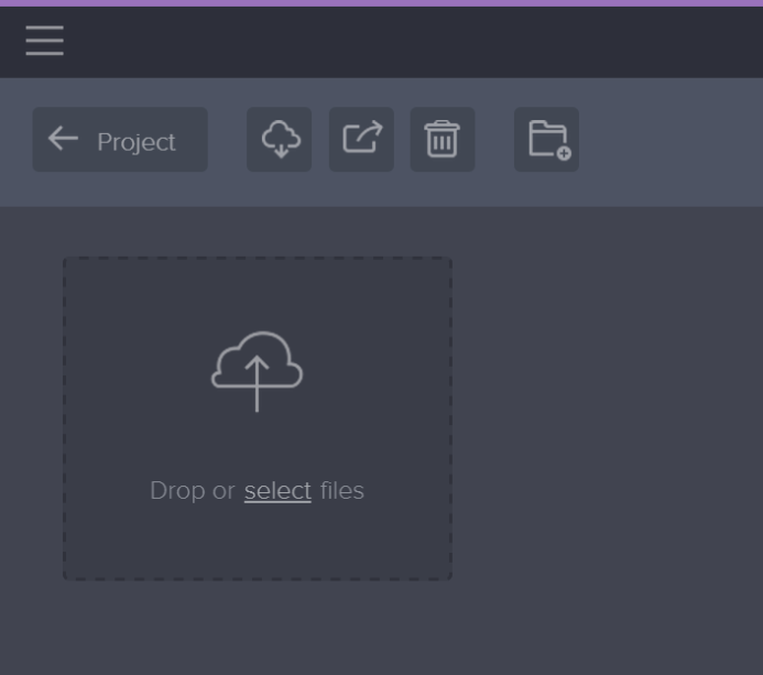 Drag and drop file uploading into Frame.io project