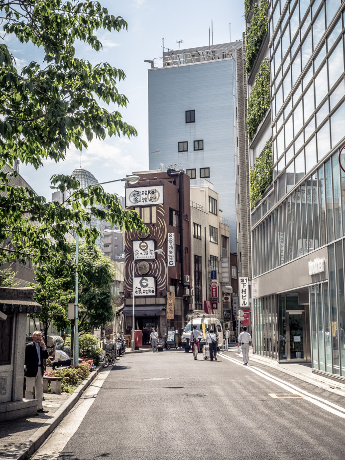 Shops and Shrines in Ginza