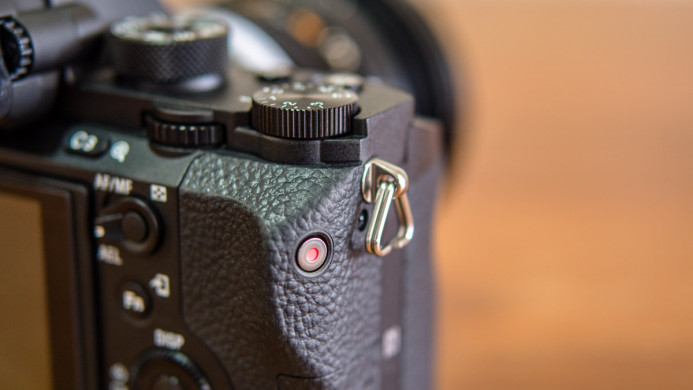 Sony a7S II's awkward record button