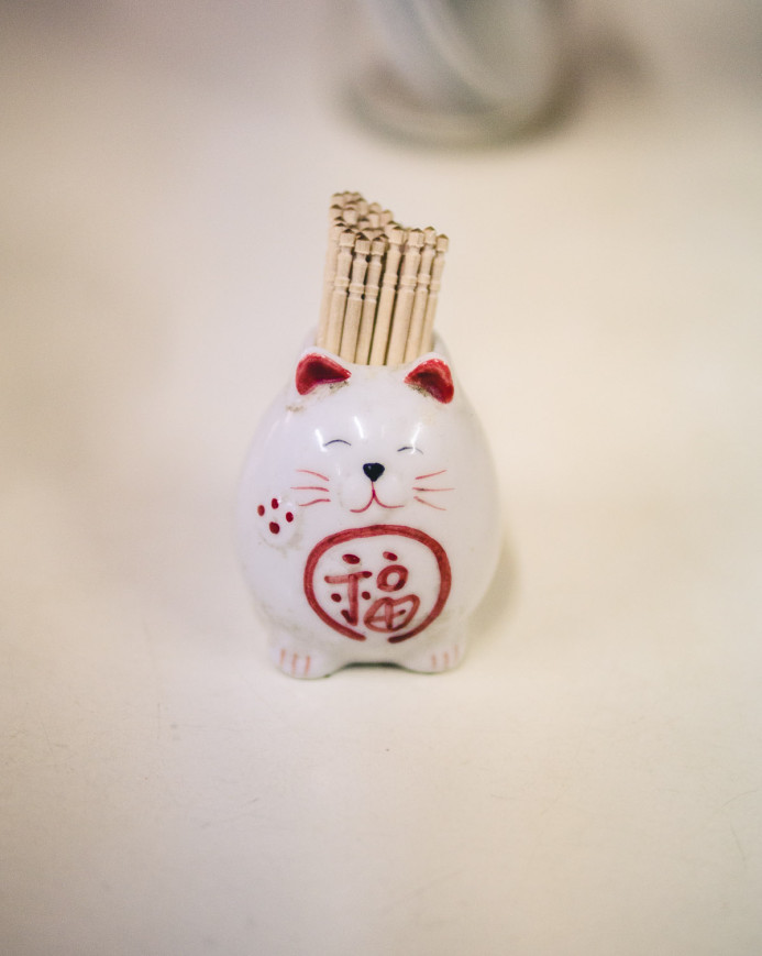 Good Luck Toothpick Neko