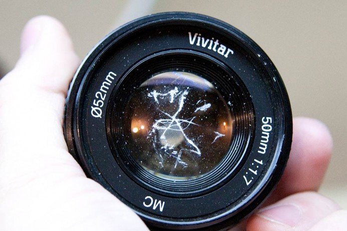 Scratches on Lens