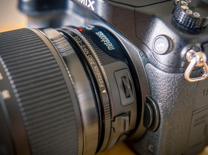 Mounting Nikon lens with Nikon G to Canon EF adapter