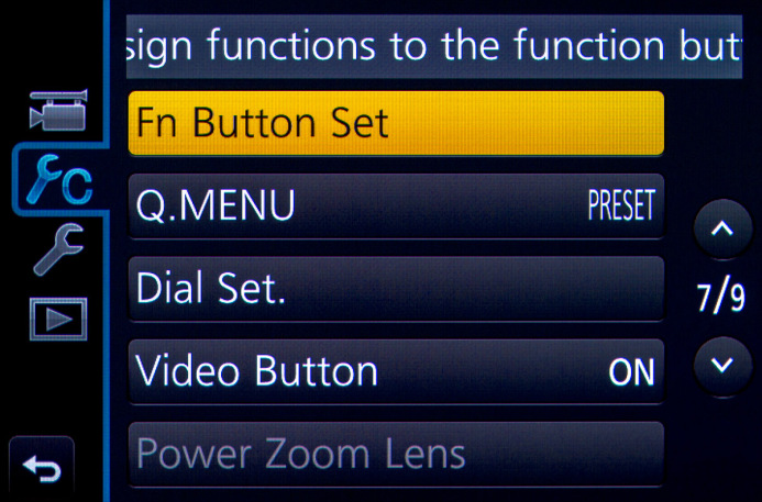 Function Button Setup