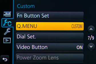 Custom Quick Menu Enabled