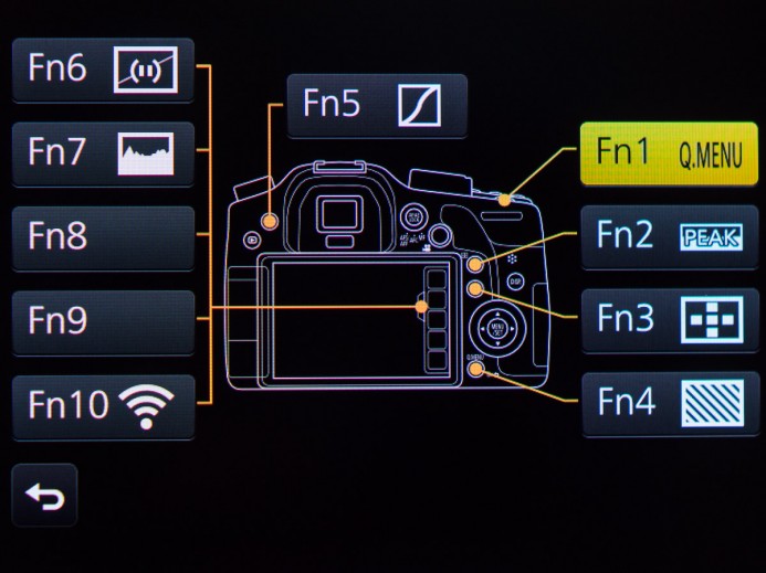 GH4 Function Button Assignments