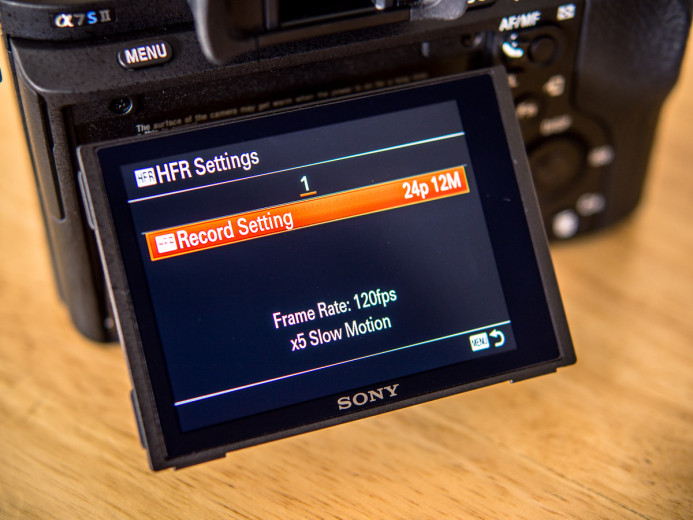 HFR Settings on the Sony a7S II