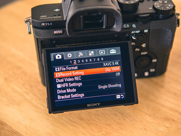 Sony a7S II Recording Modes