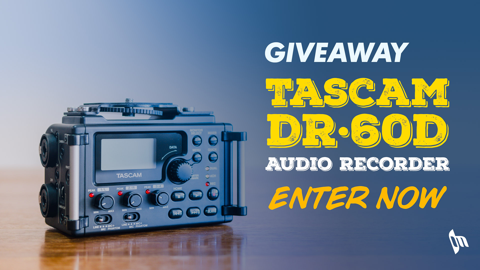 Giveaway: Win a Tascam DR-60D Audio Recorder