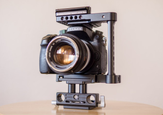 Quick Cage mounted on DSLR Base