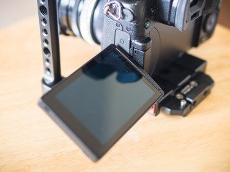 LCD screen has full range of motion